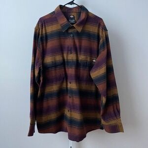 Dickies Cotton Rugged Outdoors Hiking Granola Flannel Shirt 3XL Multi
